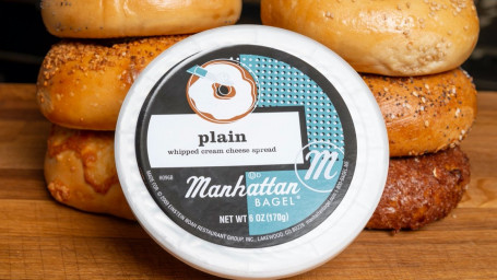 Tub Of Manhattan Bagel Plain Cream Cheese (6 Oz