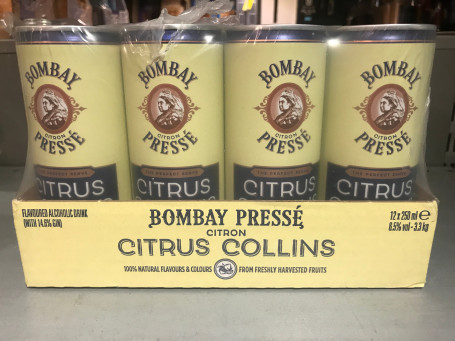 Bombay Presse Citron Collins Gin 6X 250Ml