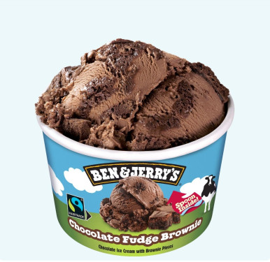 Ben Jerry's Fairtrade Chocolate Fudge Brownie Ice Cream 100Ml