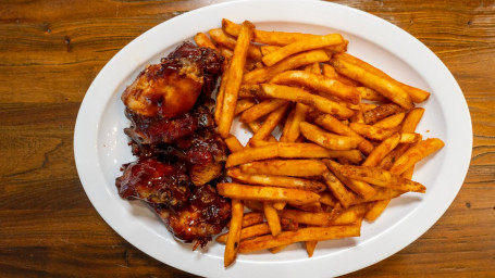 Bbq Chicken With Fries (6 Pcs)