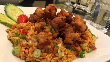 3. Panang Fried Rice With Crispy Chicken