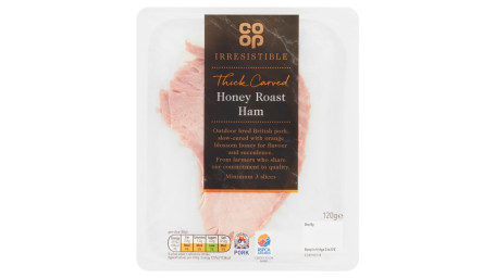 Co-Op Irresistible Thick Cut Honey Roast Ham 120G