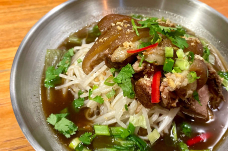 Thai Braised Pork Knuckle Noodle Soup