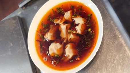 Spicy Wonton Soup Hóng Yóu Hún Tún Tāng