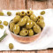 Green Pitted Olives.