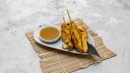 (10) Chargrilled Satay Chicken 3 Skewers