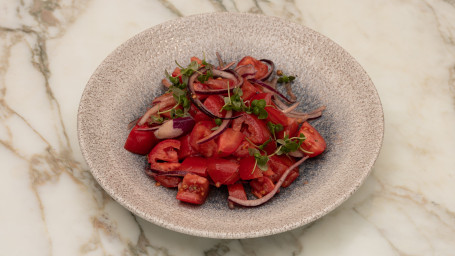 Tomatoes And Red Onion Salad