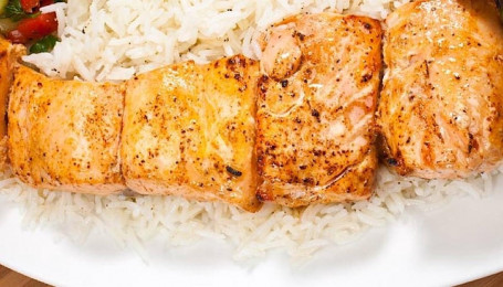 10 Skewers Of Salmon Kabob