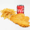 Crispy Chicken Breast Chips Soft Drinks Jī Pái Shǔ Tiáo Kě Lè