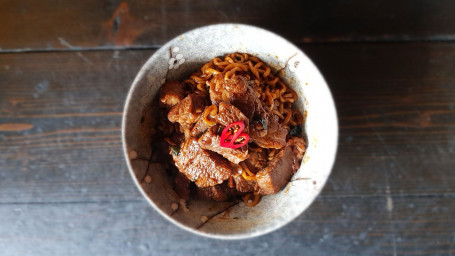 Jjapaguri Ramen With 200G Sliced Beef Pork Belly