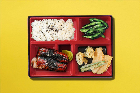 Grilled Eel Bento Box Tàn Kǎo Mán Yú Tào Cān