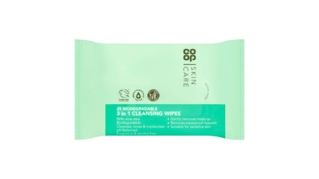 Со Ор Skin Care 25 Biodegradable 3 In 1 Cleansing Wipes