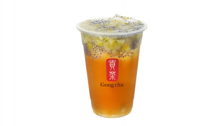 Lemon Roasted Melon Tea With Basil Seeds