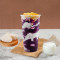 Mó Fǎ Zǐ Yù Duǒ Duǒ Milk Tea With Purple Taro And Egg Pudding