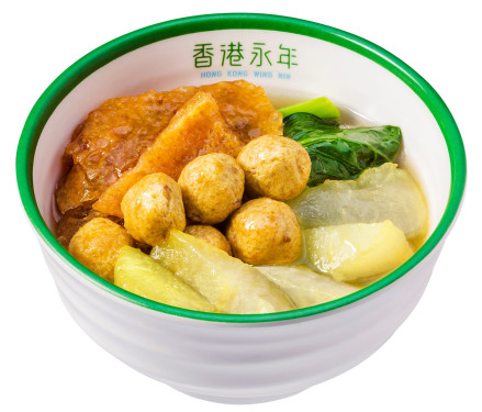 (D) Yǒng Nián Chē Zǐ Sān Sòng Miàn Wing Nin Cart Noodles W/ 3 Toppings