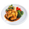 (D) Yuán Zhī Shāo Chūn Jī Pèi Shǔ Cài Grilled Whole Spring Chicken With Mashed Potato Vegetables