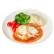 (D) Shuǐ Niú Zhī Shì Fān Jiā Jú Jī Bā Pèi Shǔ Cài Baked Chicken Steak With Mozzarella Cheese And Tomato With Mashed Potato Vegetables