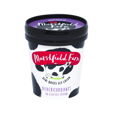 Blackcurrants In Clotted Cream Ice Cream
