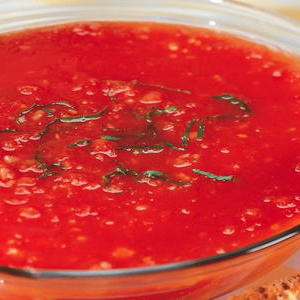 Tomat Basilikum Suppe