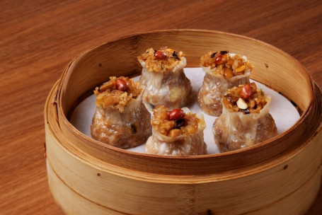 Shuāng Dōng Xīn Zhū Ròu Nuò Mǐ Shāo Mài Glutinous Rice Dumplings With Omni Pork, Mushrooms And Bamboo Shoots
