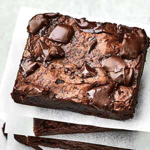 Dobbelt Chokolade Chunk Brownie