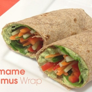 Edamame Hummus Wrap
