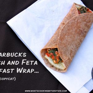 Spinach, Feta Cage-Free Egg White Breakfast Wrap