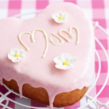 Flower Heart Cake