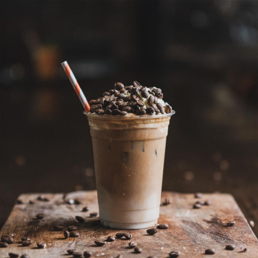 Caramel Ribbon Crunch Frappuccino Gemengd Drankje