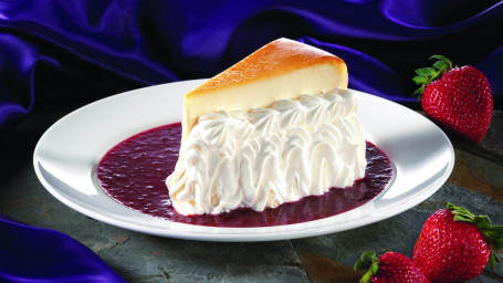 Cheesecake With Strawberry-Amaretto Coulis