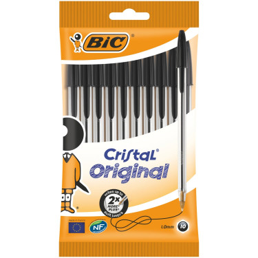 Bic Cristal Black 10 Pack