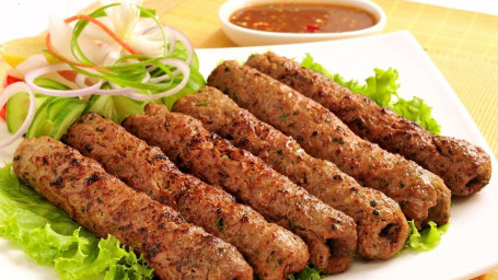 Lamb Kofta Kebab On Charcoal