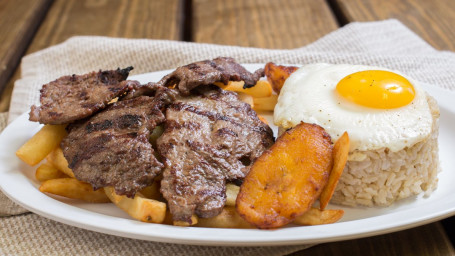 Bistec A Lo Pobre (Peruvian Steak Platter)