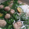 1. Bean Sprout Meatball Soup Dòu Miáo Yuán Zi Tāng