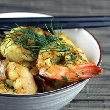 Gamberi Fritti Con Curcuma