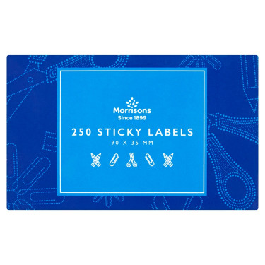 Morisons 250 Sticky Labels