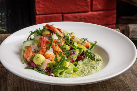 Shrimp Avocado Salad Xiān Xiā Niú Yóu Guǒ Shā Lǜ (S)