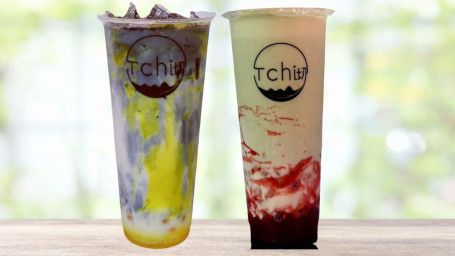 Pineapple Bamboo Elixir*1(700Ml), Strawberry Matcha Affinity*1(700Ml) Liǎng Bēi