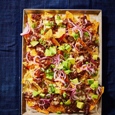 Nachos Med Hakket Oksekød