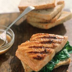 Grilled Salmon Sandwich