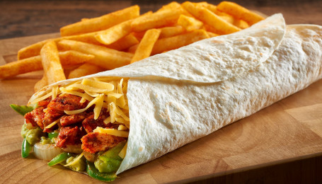 Chicken Burrito, Chips And 375Ml Drink