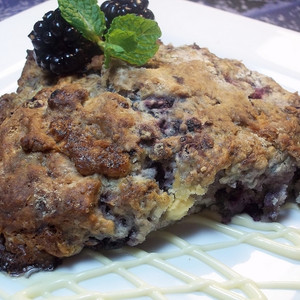 Blackberry And White Chocolate Scone