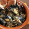 White Wine And Roasted-Garlic Mussels