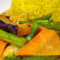 R9. Nyonya Yellow Curry Mixed Vegetables On Ginger Rice
