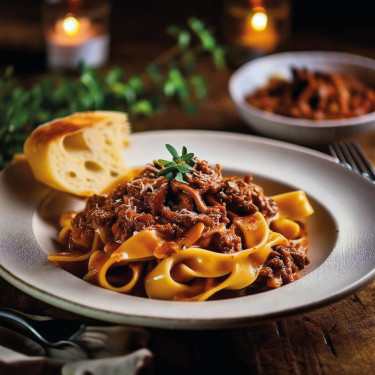 Beef Ragu Strozzapreti Màn Zhǔ Niú Ròu Pèi Xiān Zhēn Yì Fěn