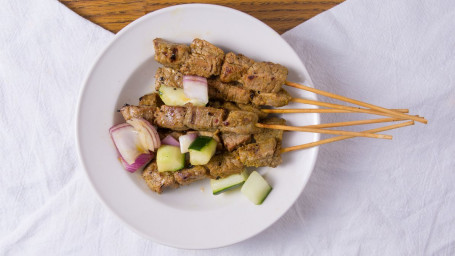 A5 Satay Beef Shā Diē Niú (6 Skewers)