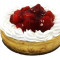 Cheesecake În Stil New York Cu Căpșuni Proaspete, 7 Inch