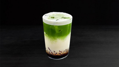 Iced Brown Sugar Matcha Oat Latte With Jelly