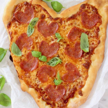 Heart Shaped Pizza