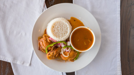 1. Chicken Stew With White Rice Beans